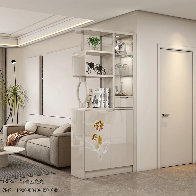 White Wine Drinks Display Cabinet Organizer Shelf Closet Curio Display Cabinet Storage Modern Woonkamer Kasten Furnitures