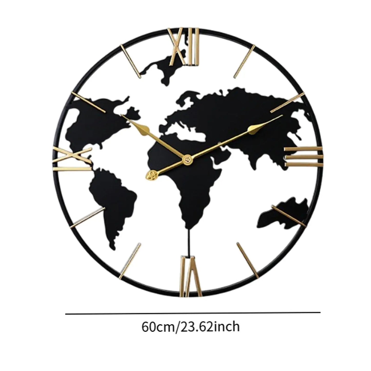 Wall Clock Home Decor Easy to Read Versatile Reliable Round Quiet Movement Analog Clock for Bar Kitchen Hotel Office Bathroom