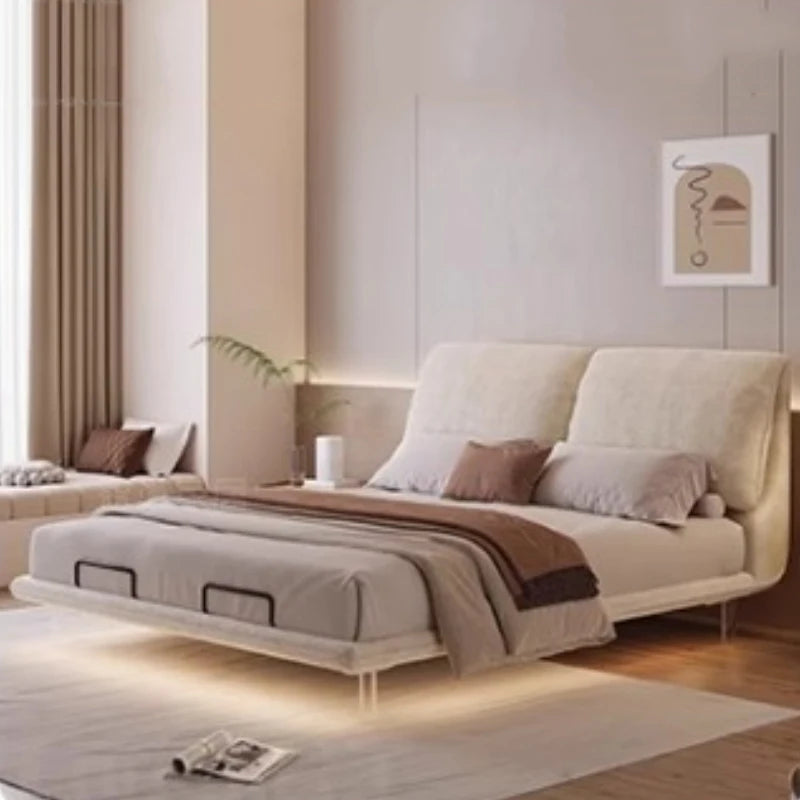 Bedroom Electric Beds Leg Support Dressing French Frame Bed Headboards Double Lounge Camas Matrimonial House Accessories