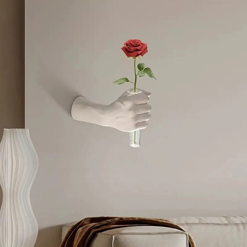 Wall Vase Modern Living Room Decoration Vases Creative Art Accessories Design Vase Aesthetic Home Ornament Vases Small Sculpture