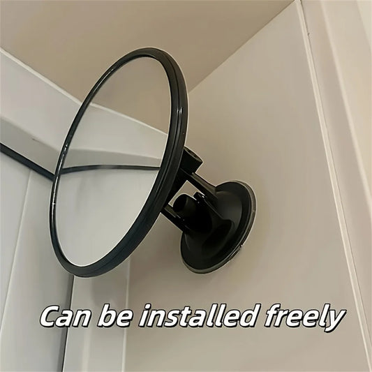 Artistic Decorative Round Wall Mirror, Horizontal Hanging Decoration for Car，Living Room,Retail Store Enhances Space Home Decor