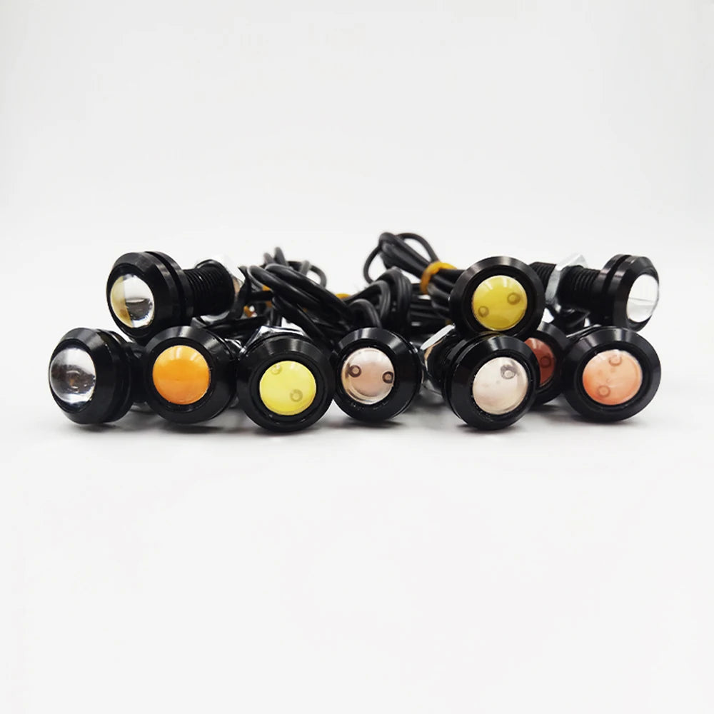 Car Lamps Led Eagle Eye 12V 2 Pcs / Pack 18/23 MM DRL Daylight Daytime Running Lights Backup   Reversing Parking Signal