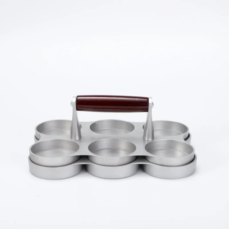 6 Grid Double Hole Burger Meat Press Machine Hamburger Press Non-Stick Minced Steak Press Hamburger Mold Kitchen Tools