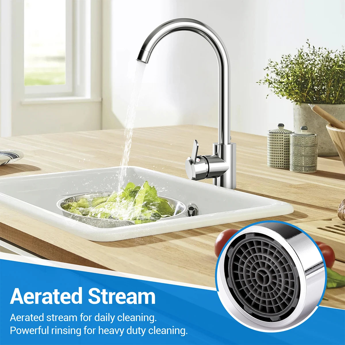 304 Stainless Steel Kitchen Taps Single Lever Kitchen Sink Faucet Hot And Cold Water Vertical Rotatable Water Purifier Faucets