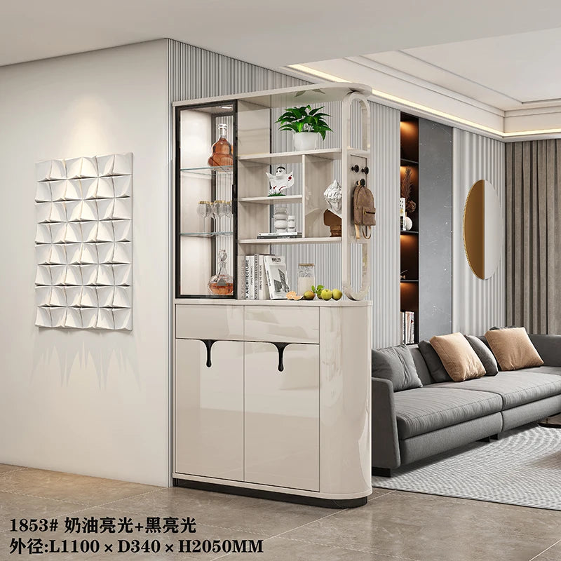White Wine Drinks Display Cabinet Organizer Shelf Closet Curio Display Cabinet Storage Modern Woonkamer Kasten Furnitures