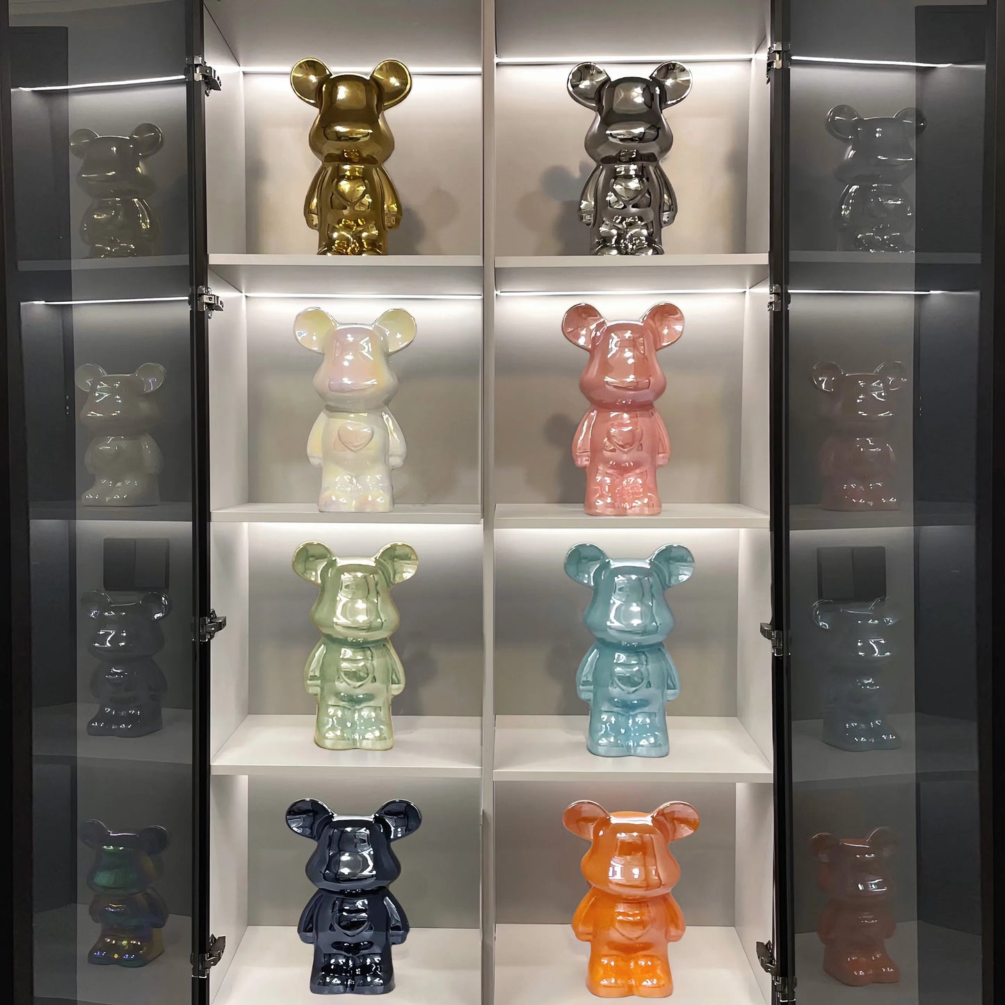 Light Luxury Bear Ornament, High-End Ceramic Living Room Foyer, Tv Cabinet, Piggy Bank, Home Decoration, Gift Giving