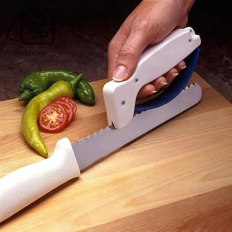 A19F-2Pack Kitchen Knifes Sharpener Handheld Carbide Tipped Blade Sharpener Sharpens Knives & Scissors