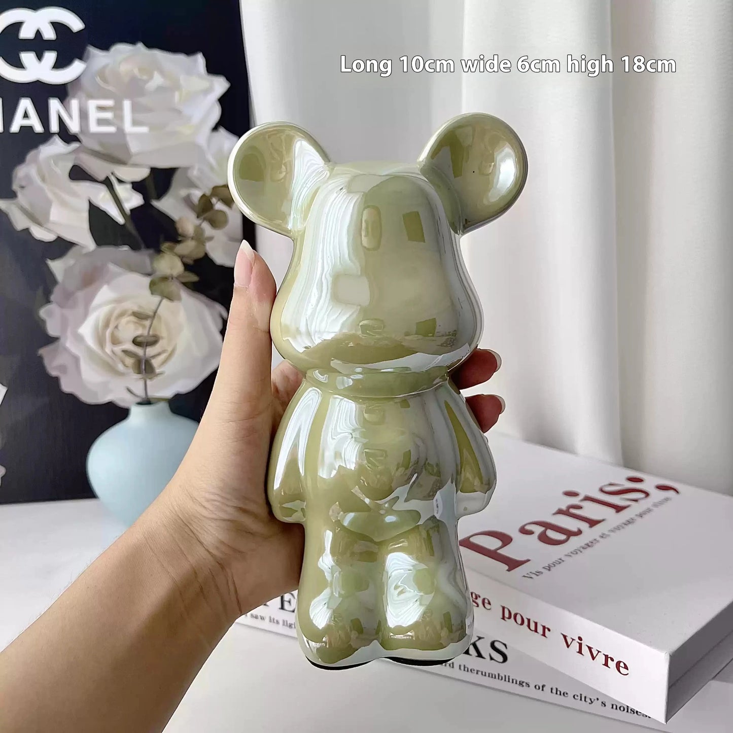 Light Luxury Bear Ornament, High-End Ceramic Living Room Foyer, Tv Cabinet, Piggy Bank, Home Decoration, Gift Giving