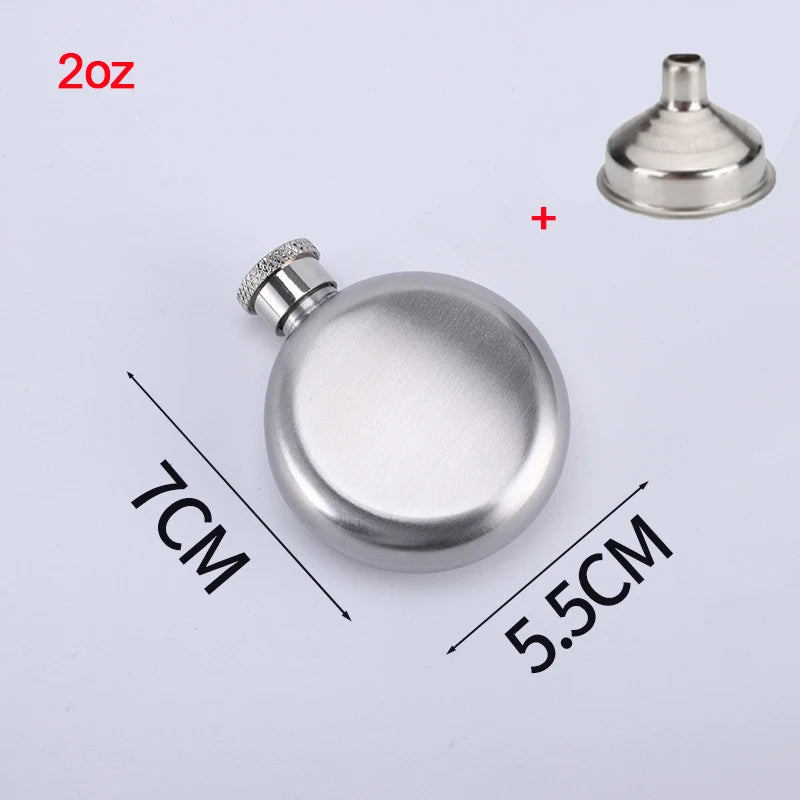 2/3/5/8Oz Vodka Whiskey Bottle Alcohol Hip Flasks Russian Round Wine Bottle groomsmen gifts Alcohol Flask Liquor Pot Accessories