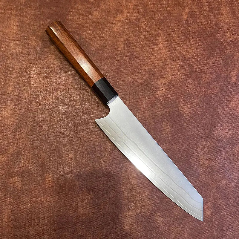 8 Inch Kiritsuke Knife Wood Handle 9 Layer Clad Steel Blade Sharp Chefs Cleaver Slicing 10Cr15CoMoV Kitchen Knives Cooking Tools