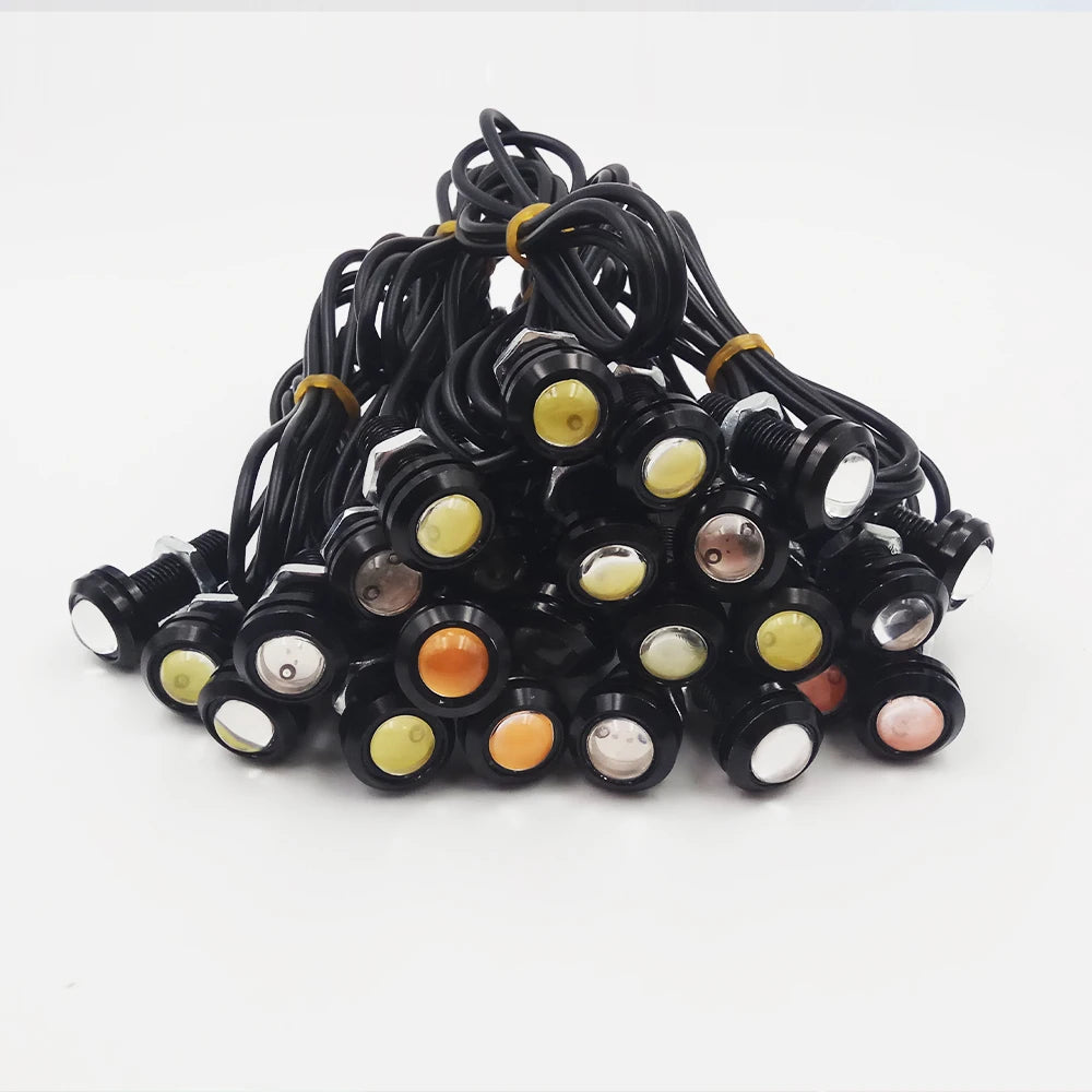 Car Lamps Led Eagle Eye 12V 2 Pcs / Pack 18/23 MM DRL Daylight Daytime Running Lights Backup   Reversing Parking Signal