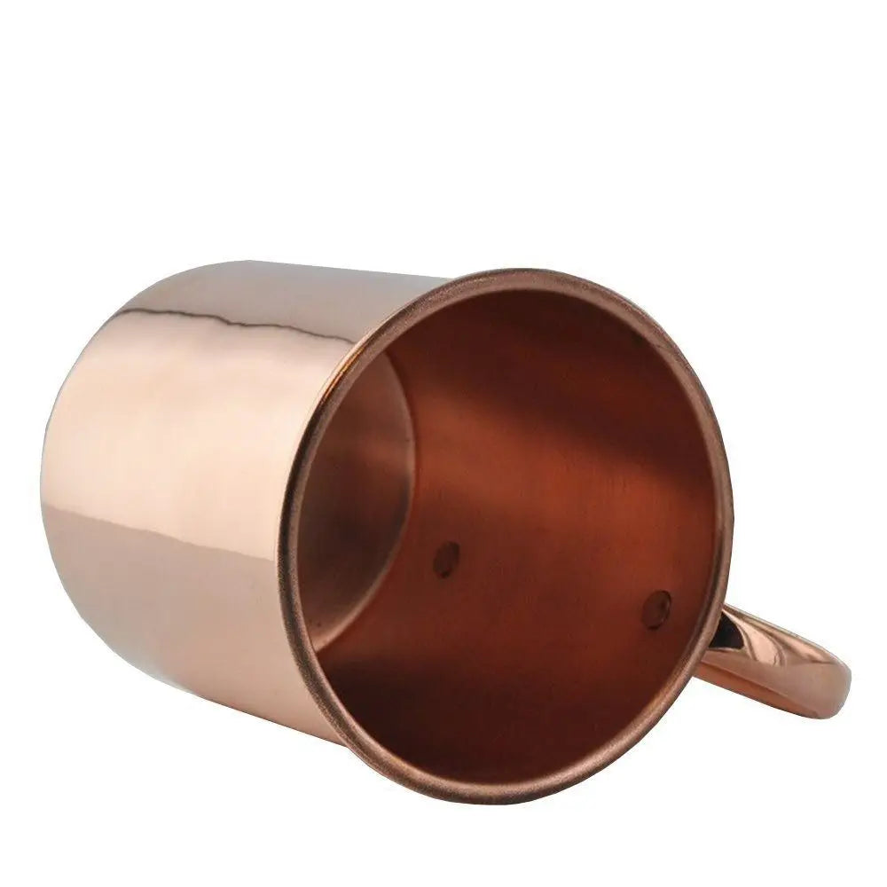 16OZ Pure Copper Cup Straight Handcrafted Moscow Mule Mugs Brushed Appearance Smooth Finish Mug Cup Mules Cocktails Coffee Beer
