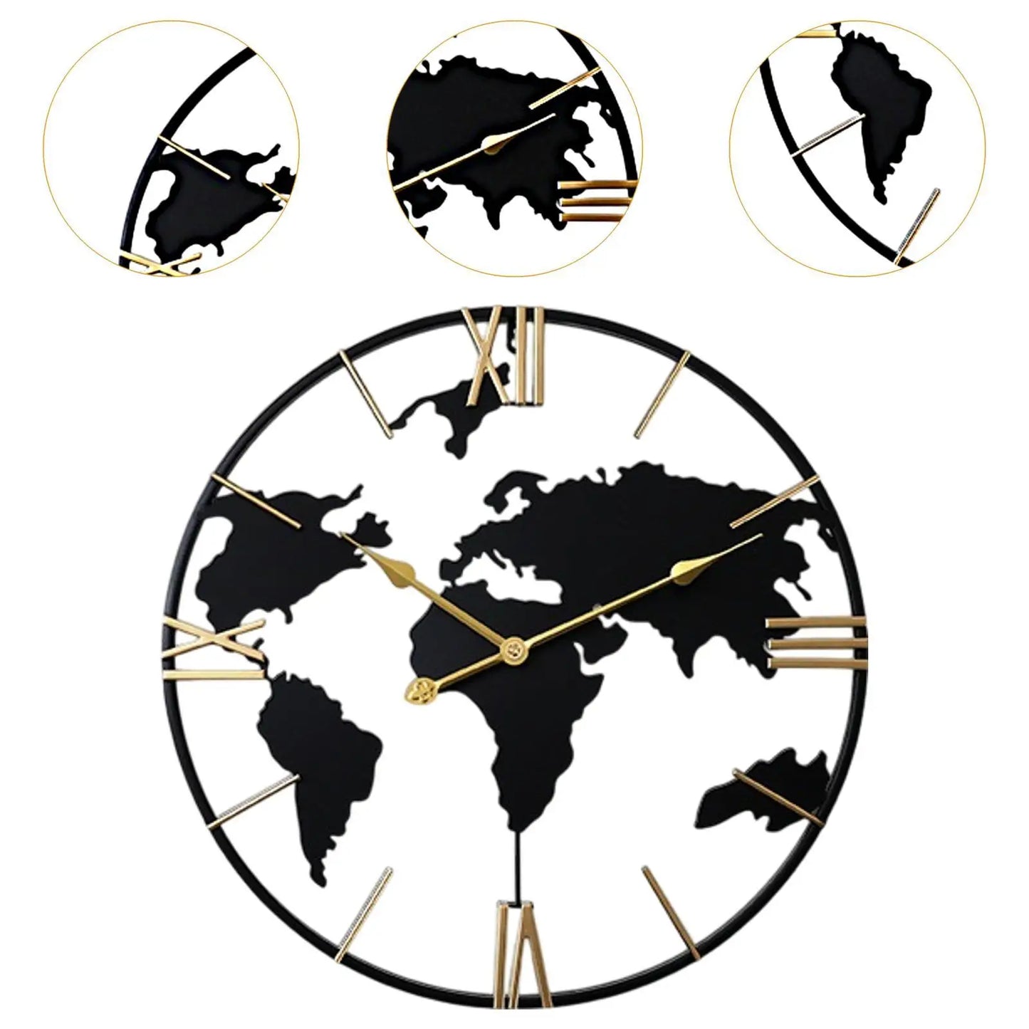 Wall Clock Home Decor Easy to Read Versatile Reliable Round Quiet Movement Analog Clock for Bar Kitchen Hotel Office Bathroom