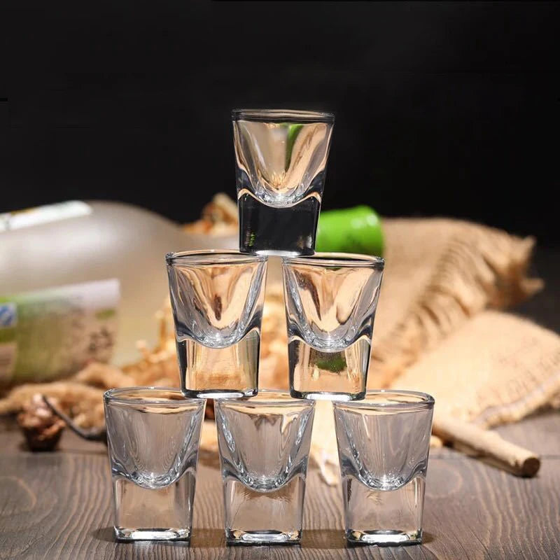 10ml/20ml/30ml/31ml Luxury Crystal Glass Cup 4pcs Vodka Glass High-end Gifts Hard Liquor Transparent Shot Glass Bar Bullet Cup