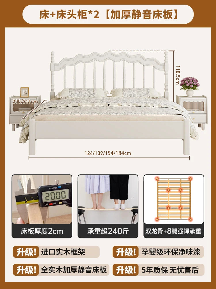 Children Baby Bed Modern Luxury Beauty Nordic Design Sun Sleeping Bed Beauty European Simple Girls Wooden Beliche Furniture