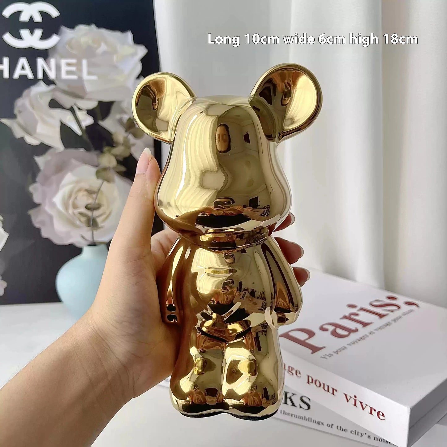 Light Luxury Bear Ornament, High-End Ceramic Living Room Foyer, Tv Cabinet, Piggy Bank, Home Decoration, Gift Giving