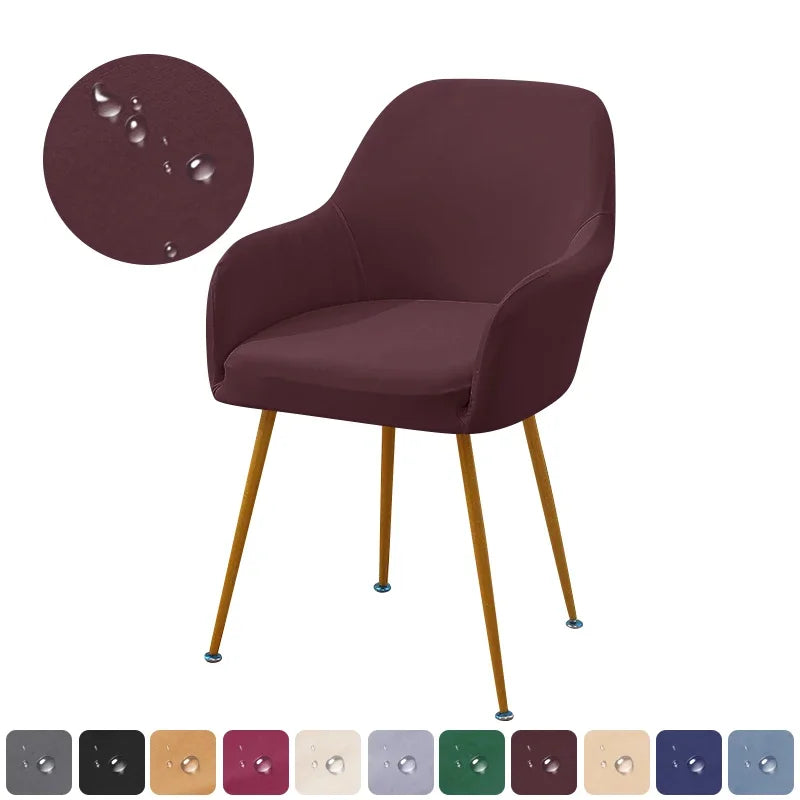 1PC Water Repellent Elastic Chair Cover Stretch High Armchair Covers Office Chairs Slipcover Seat Cover for Hotel Dining Room