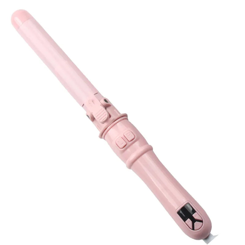 Automatic Hair Curler 1.1inches Rotating Curling Iron with LED Display Fast Heating Curling Wand Hair Curler for Home&Travel Use