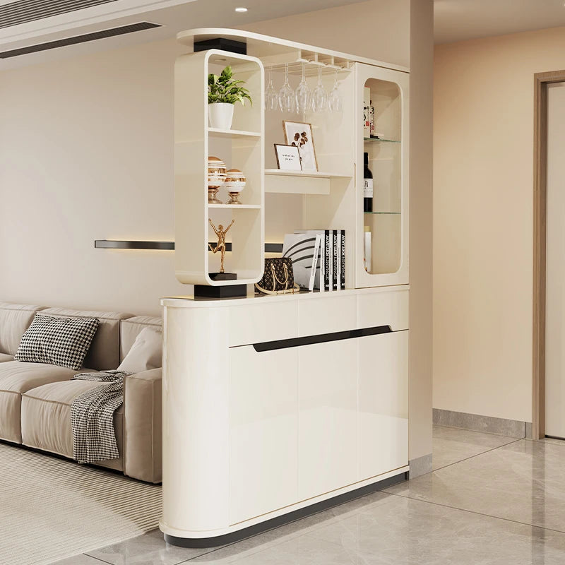 White Wine Drinks Display Cabinet Organizer Shelf Closet Curio Display Cabinet Storage Modern Woonkamer Kasten Furnitures