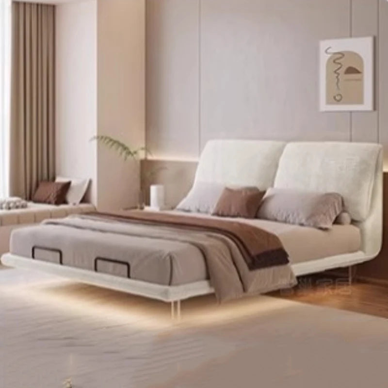 Bedroom Electric Beds Leg Support Dressing French Frame Bed Headboards Double Lounge Camas Matrimonial House Accessories