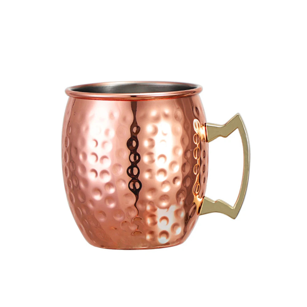 500ml Moscow Mule Copper Mugs Vodka Beer Wine Cup Cocktail Mugs Travel Bar Drinkware Tools Creative Metal Mug Bar Drinkware