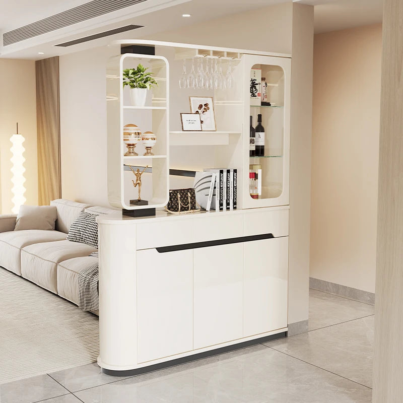 White Wine Drinks Display Cabinet Organizer Shelf Closet Curio Display Cabinet Storage Modern Woonkamer Kasten Furnitures