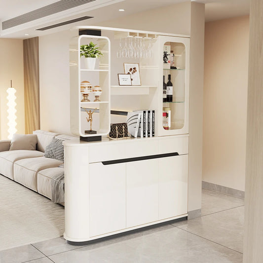 White Wine Drinks Display Cabinet Organizer Shelf Closet Curio Display Cabinet Storage Modern Woonkamer Kasten Furnitures