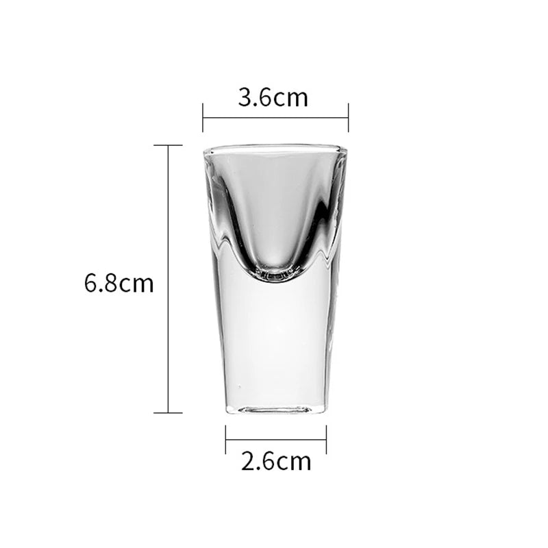 10ml/20ml/30ml/31ml Luxury Crystal Glass Cup 4pcs Vodka Glass High-end Gifts Hard Liquor Transparent Shot Glass Bar Bullet Cup