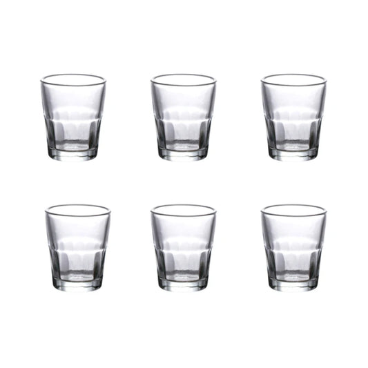 20ml Thick Bottom Vodka Glass Party Light Luxury Octagonal Cup Transparent Drinkware 6pcs Set Vintage Baijiu Cup Elegant Gifts