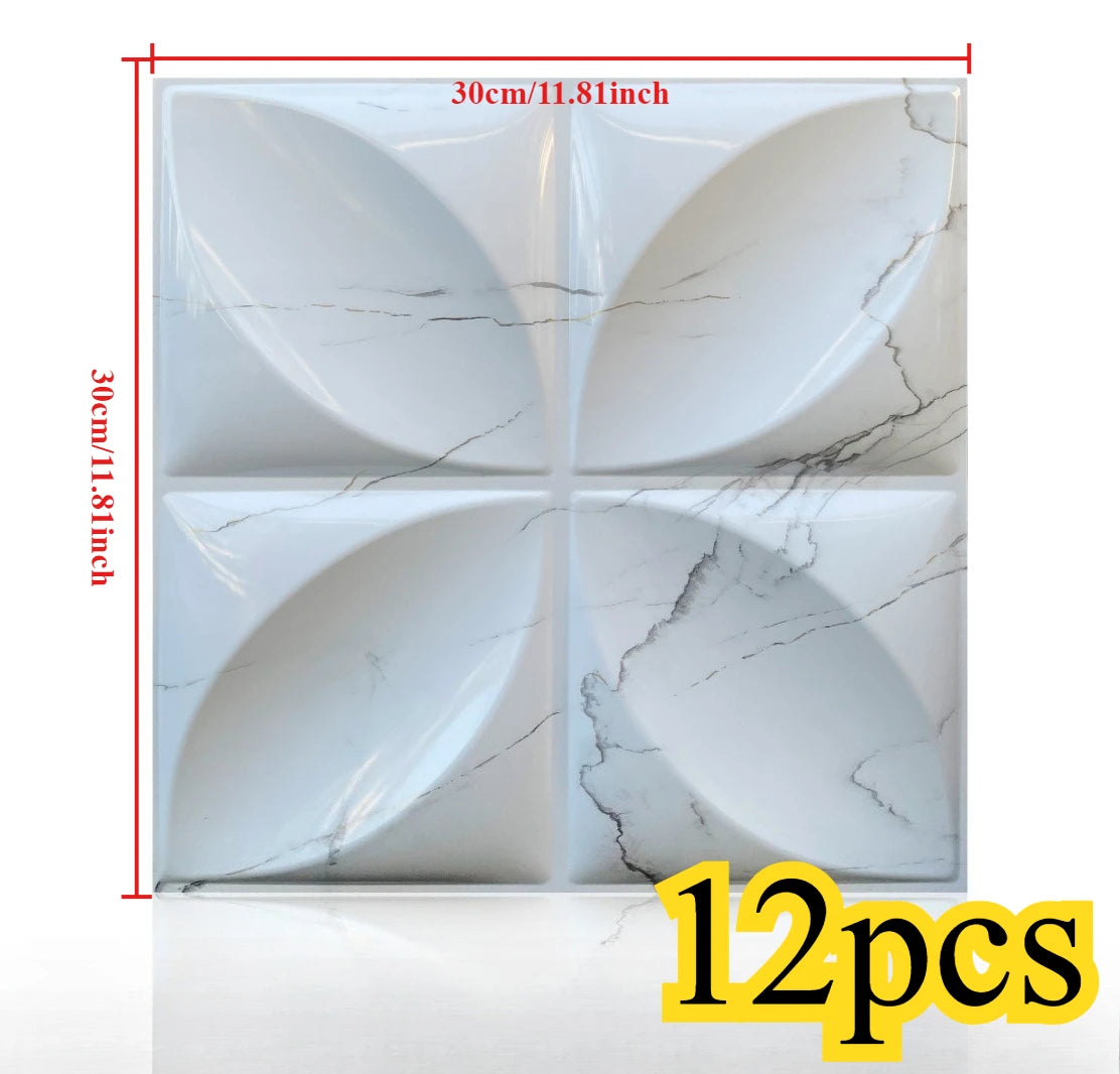 Wallpapers Home Decor 3D PVC Wall Panels - Waterproof Self-Adhesive Mold-Proof Board for Bedroom Living Room