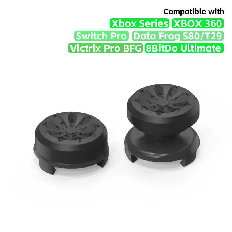 2Pcs Hand Grip Extenders Caps for PS4 Game Controller Gamepad Thumb Stick Grips High/Low Rise Covers For PS4 5,Xbox