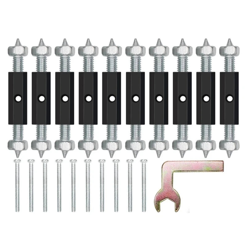 10Pcs 118/86 Type Switch Socket Cassette Screws Support Rod Wall Mount Switch Box Internal Repair Kit Stash Struts Repair Tools