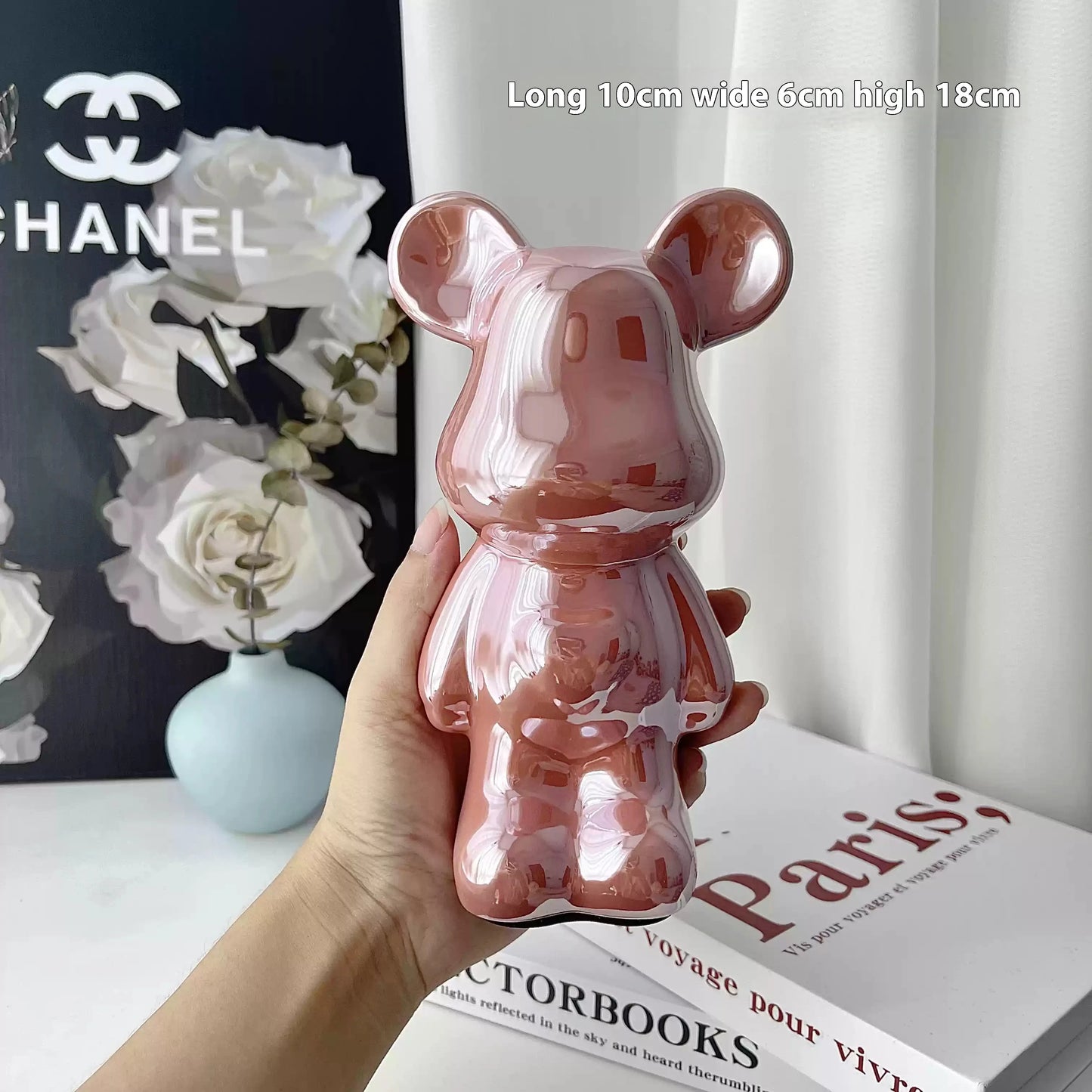 Light Luxury Bear Ornament, High-End Ceramic Living Room Foyer, Tv Cabinet, Piggy Bank, Home Decoration, Gift Giving