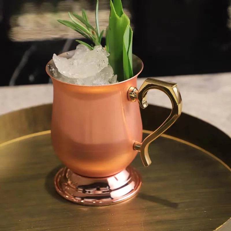 340ml Moscow Mule Mug Copper Plated Mug Blue Blazer Mugs Cocktail Mug