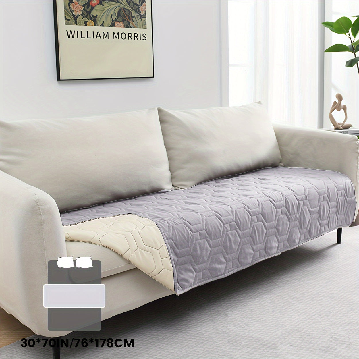 1 PC Dog Bed Cover And Pet Blanket Sofa Pet Bed Mat, Car Incontinence Mattress Protectors Furniture Couch Cover For Most Cats Dogs