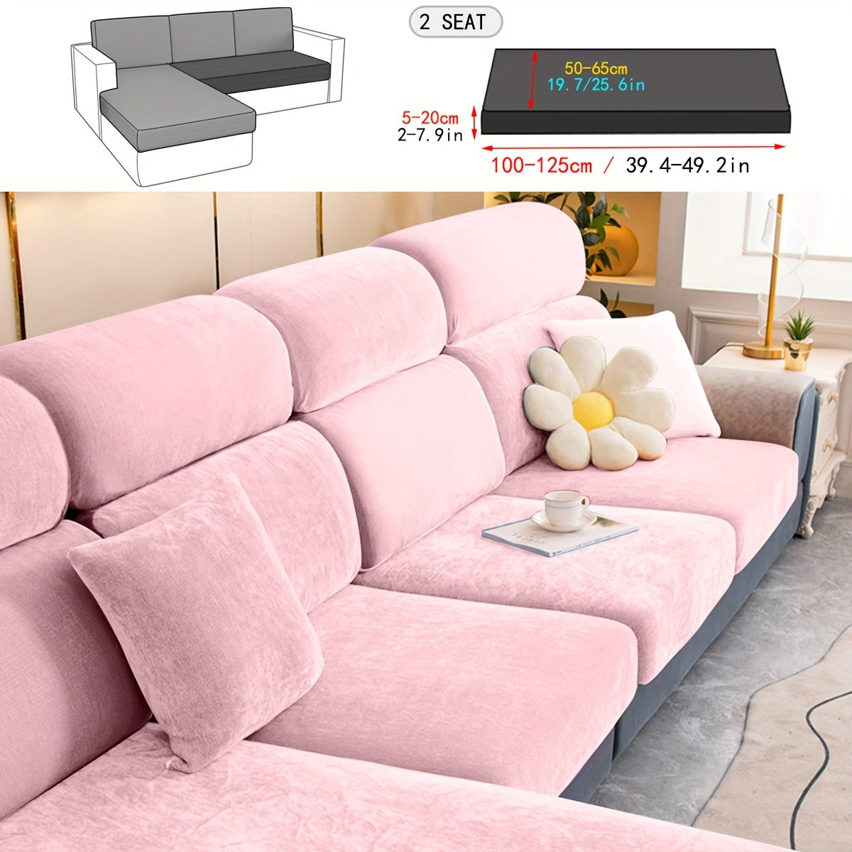 1pc Premium Thickened Sofa Slipcover - Waterproof Furniture Protector for Bedroom, Office, Living Room Home Decor - Stain-Resistant, Easy to Clean, Durable Couch Cover with Soft Brushed Fabric