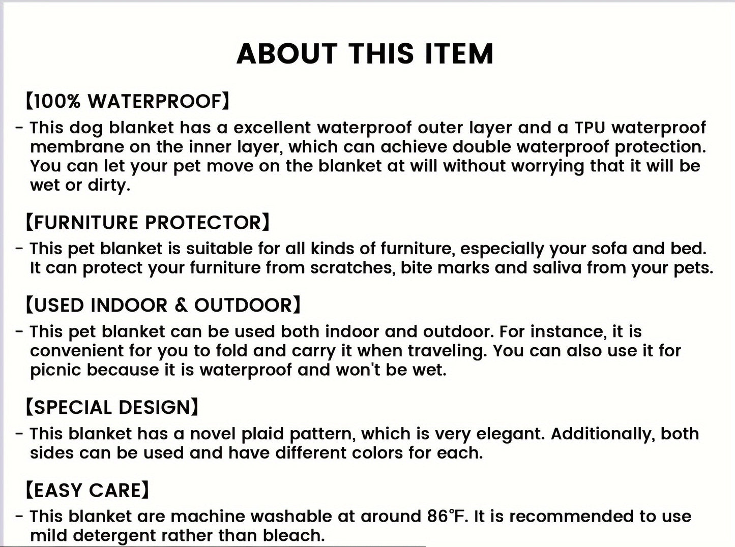 1 PC Dog Bed Cover And Pet Blanket Sofa Pet Bed Mat, Car Incontinence Mattress Protectors Furniture Couch Cover For Most Cats Dogs